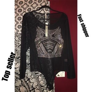 Diamonds Sheer bodysuit